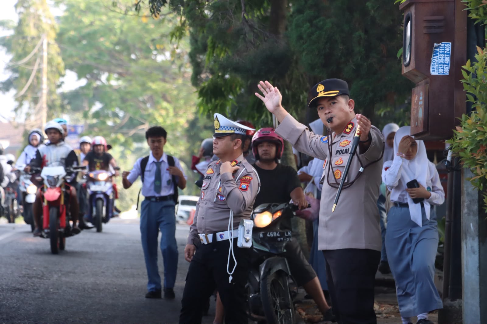 Gatur Pagi, Kapolres terjun langsung sebagai wujud kehadiran Polisi untuk masyarakat