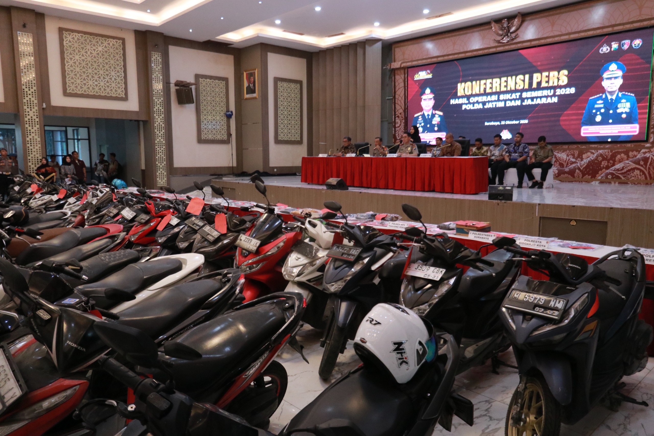 perasi Sikat Semeru 2026: Polda Jatim Amankan 1.212 Tersangka dari 1.345 Kasus Kriminal